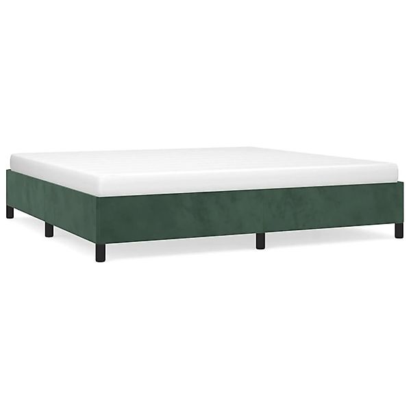 vidaXL Bettgestell Dunkelgrün 200x200 cm Samt Modell 21359266 günstig online kaufen