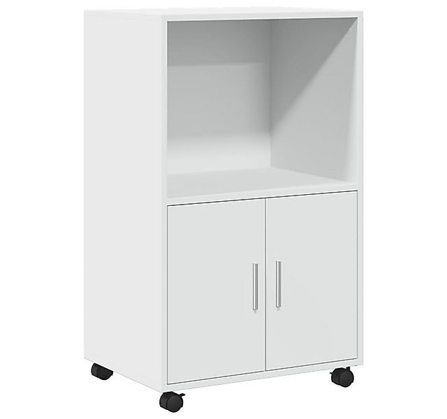 vidaXL Sideboard Rollschrank Weiß 55x40x91 cm Holzwerkstoff (1 St) günstig online kaufen