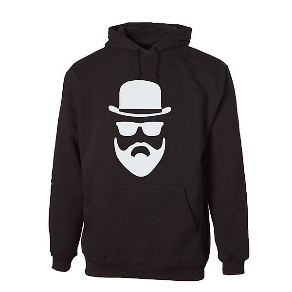 G-graphics Hoodie Männergesicht mit Hut, Brille & Bart Unisex mit trendigem günstig online kaufen