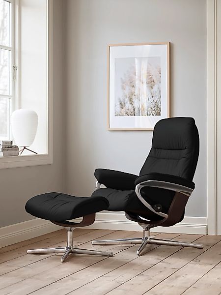 Stressless "Sunrise" mit Cross Base, Größe S, M & L, Holzakzent Braun günstig online kaufen