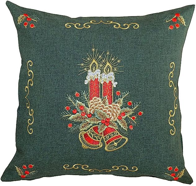 matches21 HOME & HOBBY Kissenbezüge Kissen-Bezug Weihnachten Vintage Kerzen günstig online kaufen