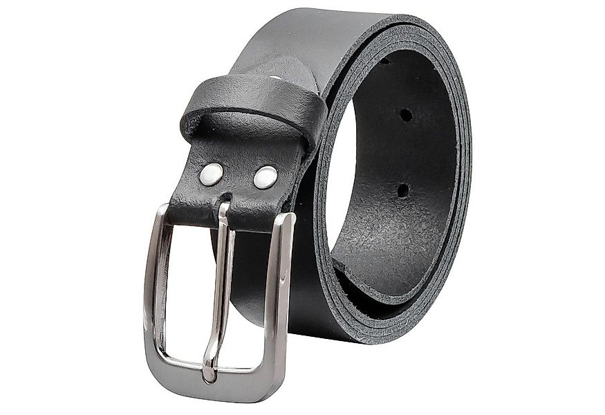 COLOGNEBELT Ledergürtel OM428-SL-Schwarz MADE IN GERMANY, Schwarz Kürzbar, günstig online kaufen