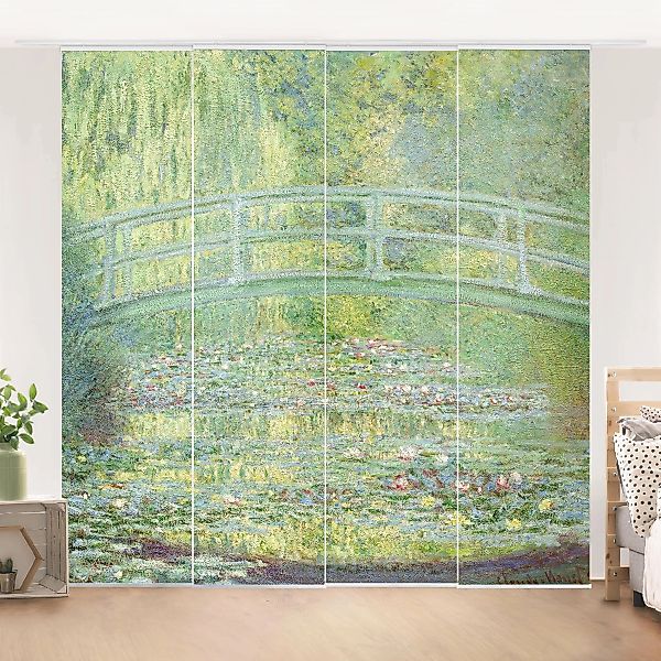 Schiebegardinen Set Kunstdruck Claude Monet - Japanische Brücke günstig online kaufen