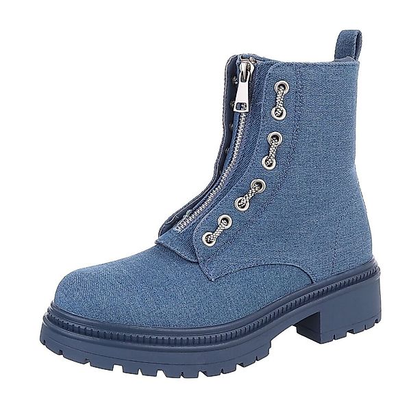 Ital-Design Damen Freizeit Plateaustiefelette (87108868) Blockabsatz günstig online kaufen