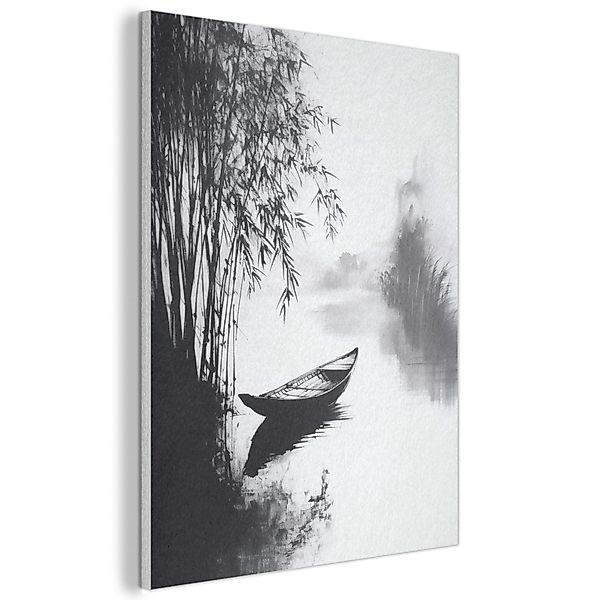 MuchoWow Gemälde Boot - Fluss - günstig online kaufen