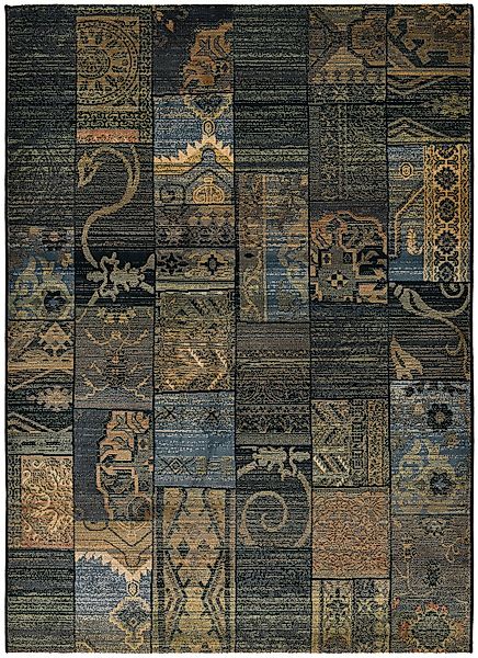THEKO Teppich "Gabiro 5504" rechteckig 10 mm Höhe Melange-Effekt, Patchwork günstig online kaufen