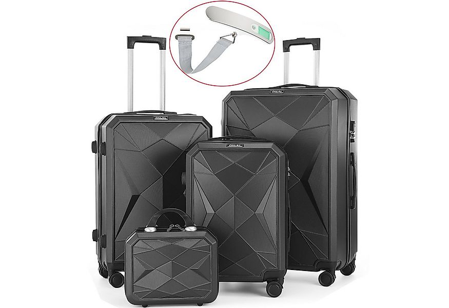 oyajia Kofferset Hartschalen Kofferset 4-teilig 12/20/24/28 Zoll, Robustes günstig online kaufen