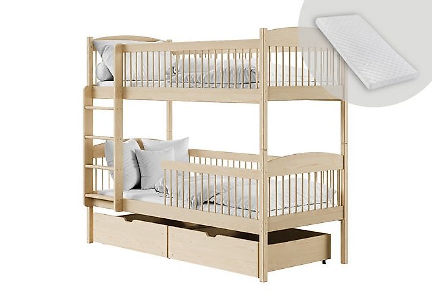 Kids Collective Kinderbett Hochbett Etagenbett 80x180, 90x190, 90x200 cm, m günstig online kaufen