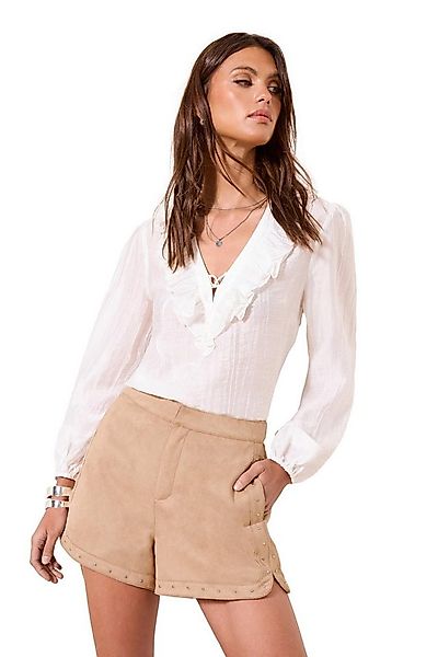 LIPSY Shorts Lipsy Shorts aus Velourskunstleder mit Nieten (1-tlg) günstig online kaufen