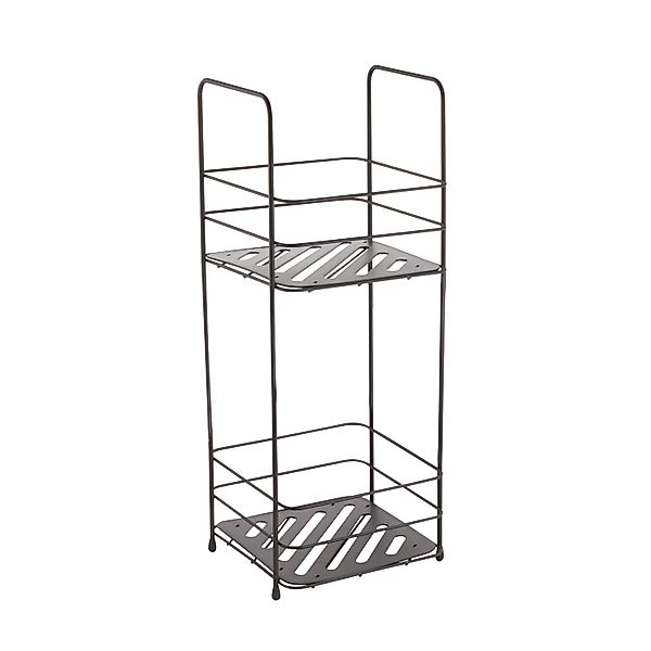 MSV Standregal Kery Stahl 16,5 cm x 15,5 cm x 40 cm Mattschwarz günstig online kaufen