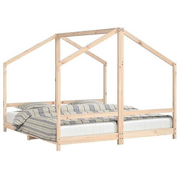 vidaXL Kinderbett, Jugendbett 2x(90x190) cm Massivholz Kiefer günstig online kaufen