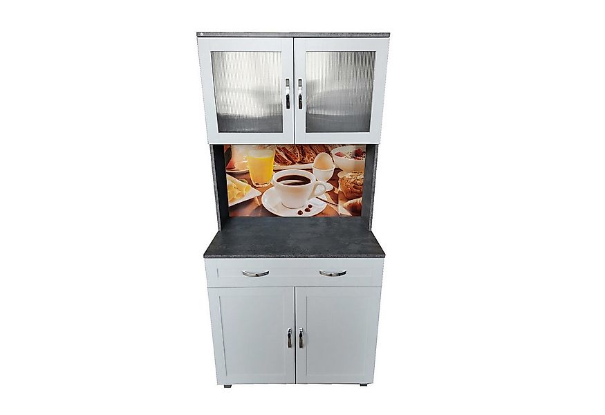 HTI-Living Hochschrank Küchenbuffet 1 Schublade Blanca Bistro (Stück, 1-St. günstig online kaufen
