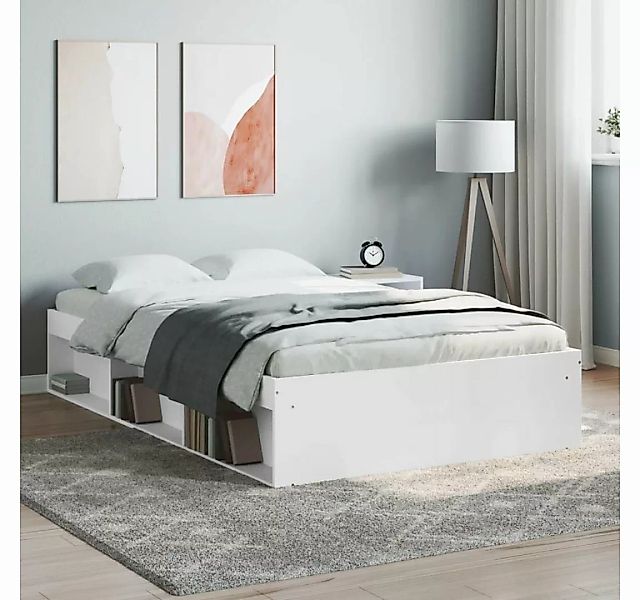 furnicato Bett Bettgestell Weiß 120x200 cm günstig online kaufen