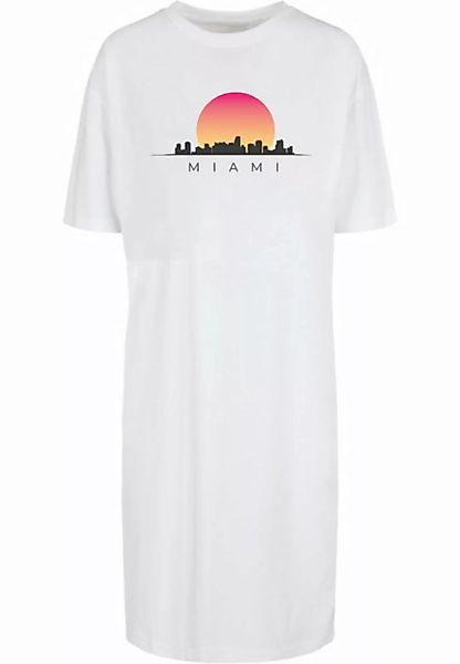 Merchcode Shirtkleid Merchcode Damen Ladies Miami Organic Oversized Slit Te günstig online kaufen