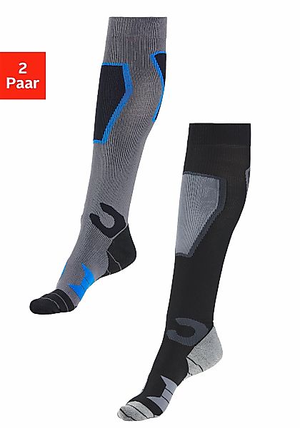 Bench. Skistrümpfe Packung, 2 Paar tlg. mit verstärkten Belastungszonen günstig online kaufen