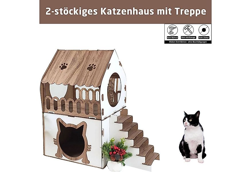 Jungengel Tierbett XL Katzenhaus Katzenhäuschen Katzenhütte Stecksystem Kat günstig online kaufen