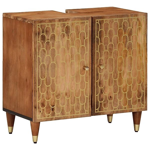 vidaXL Waschbeckenunterschrank 62x33x58 cm Massivholz Mango 358303 günstig online kaufen