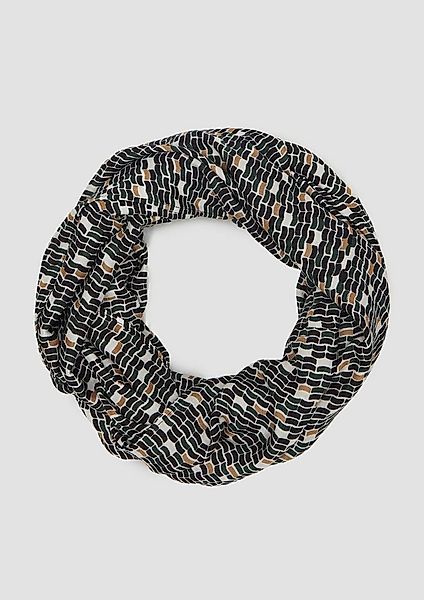 s.Oliver Loop Snood, Viskose-Snood mit abstraktem Artwork günstig online kaufen