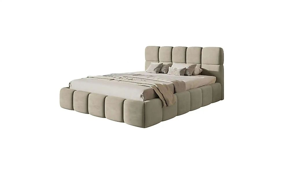 Selsey Polsterbett mit Bettkasten Cloudy ¦ beige ¦ Maße (cm): B: 200 H: 96 günstig online kaufen