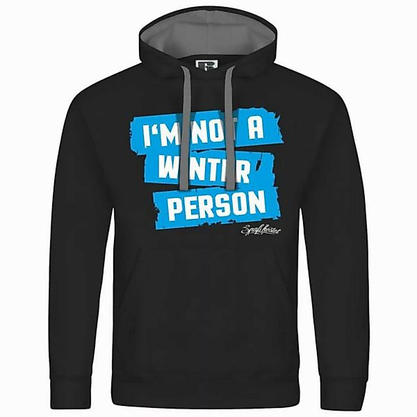 deinshirt Kapuzenpullover Herren Kapuzenpullover Im not a winter person Mit günstig online kaufen