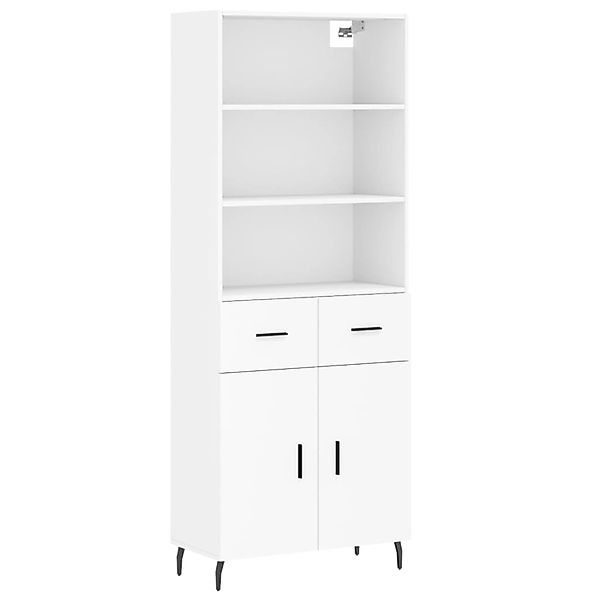 vidaXL Highboard Weiß 69,5x34x180 cm Holzwerkstoff 3200529 günstig online kaufen