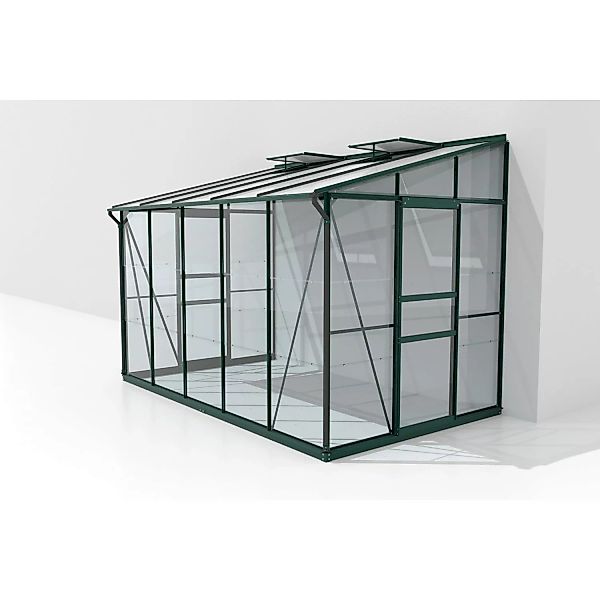 Vitavia Anlehn-Gewächshaus Ida 6500 ESG/HKP Smaragd 324,3 x 220,8 x 201,4 c günstig online kaufen