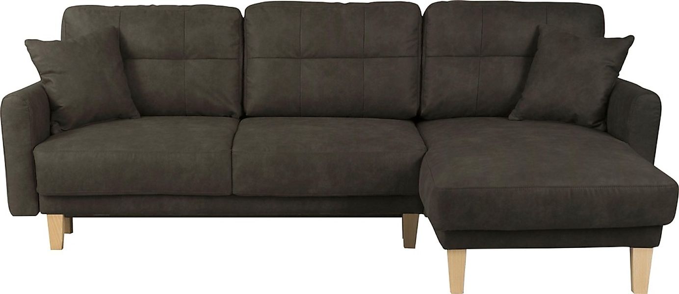 Home affaire Ecksofa "TRIPLO optionale Schlafsofa mit Bettkasten, Maße B/T/ günstig online kaufen