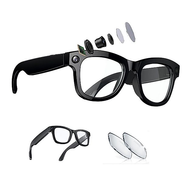 AeroAxis Videobrille AI Smart Glasses Sonnenbrille Video Brille mit HD 1018 günstig online kaufen