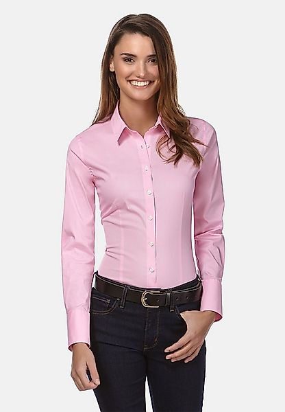 Vincenzo Boretti Klassische Bluse tailliert stretch günstig online kaufen