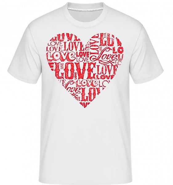 Love Heart Red · Shirtinator Männer T-Shirt günstig online kaufen