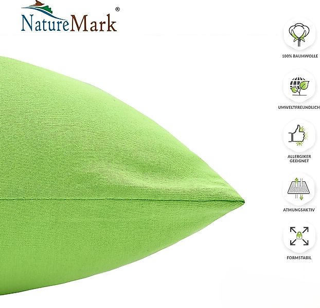 NatureMark Kissenbezüge 2er Pack Jersey Kissenbezug günstig online kaufen
