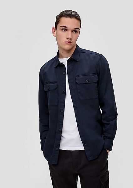 QS Langarmhemd Overshirt mit Brusttaschen günstig online kaufen