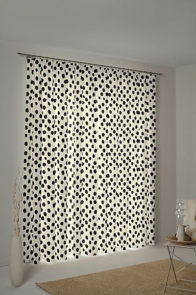 Adam Vorhang "Dots" Kräuselband 1 Stk. tlg. aus Leinen und Bio-Baumwolle günstig online kaufen