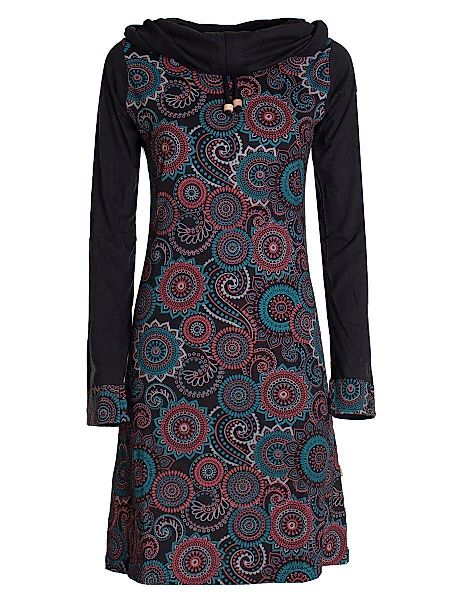 Vishes Jerseykleid Langarm Kleid Schal-Kleid Winterkleider günstig online kaufen