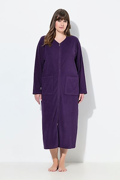 Ulla Popken Bademantel Bademantel Frottee 2-Wege-Reissverschluss günstig online kaufen