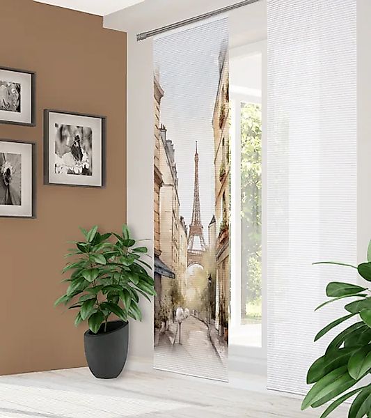 HOME in green Schiebegardine »FRANCQ«, (1 St.), Bambusoptik, recycelt, Digi günstig online kaufen