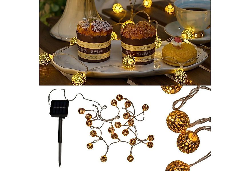 Pauleen Lichterkette Sunshine Glamour, 1-flammig, 20-flammig, Solarbetriebe günstig online kaufen