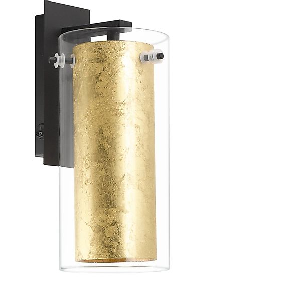EGLO Wandleuchte »PINTO GOLD«, 1 flammig, Leuchtmittel E27   ohne Leuchtmit günstig online kaufen