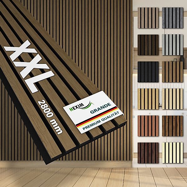 Hexim Wandpaneel, (Akustikpaneele 280x30cm Holzpaneele Grande günstig online kaufen