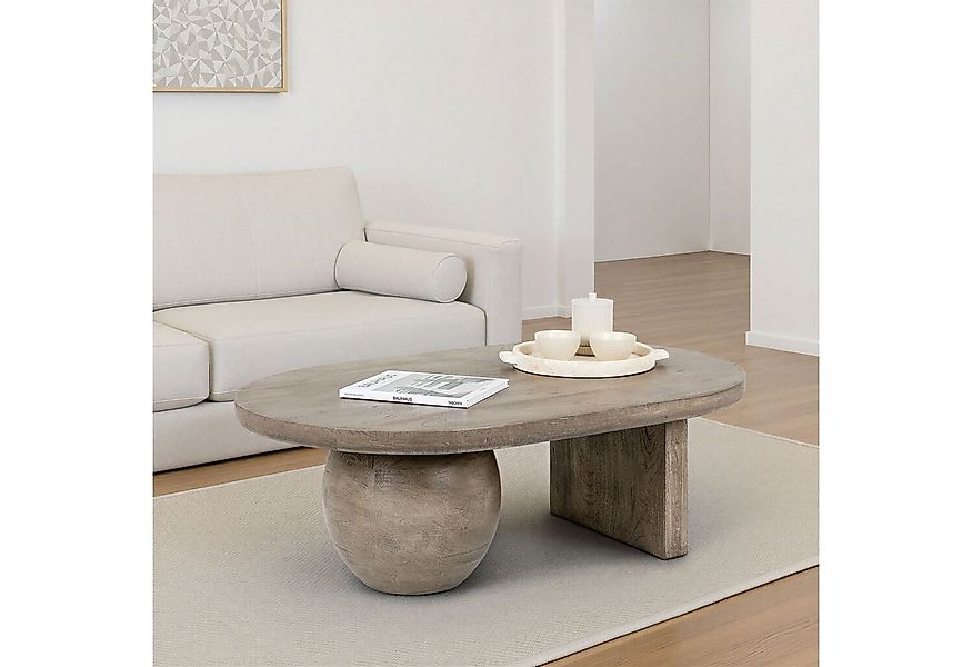 IDIMEX Couchtisch PERLA, Wohnzimmertisch aus massivem Mangoholz mit asymmet günstig online kaufen