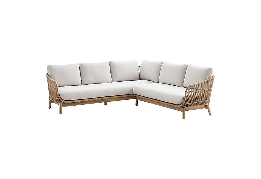 riess-ambiente Sitzgruppe BALI ROPE 235cm beige/ natur · Gartensofa aus Aka günstig online kaufen
