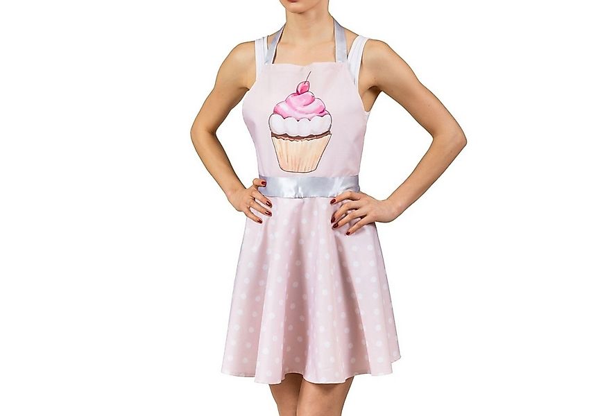 Handlosfera Kochschürze Rockabilly Kleid Kochschürze mit Muffin-Design in r günstig online kaufen