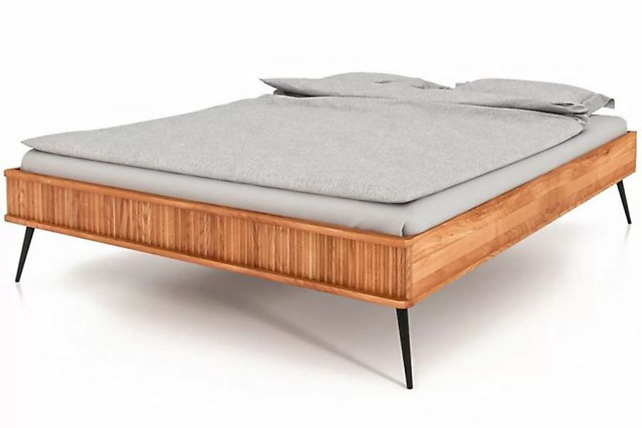 byoak Bett KULA 140 x 190 aus Massivholz, ohne Kopfteil, Naturgeölt günstig online kaufen