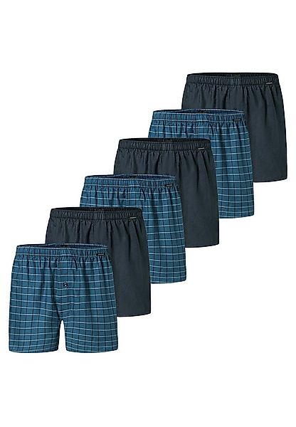 Schiesser Boxershorts 6er Pack Web (Spar-Set, 6-St) Boxershorts - Baumwolle günstig online kaufen