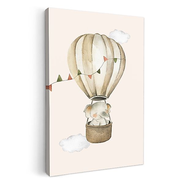 OneMillionCanvasses® Leinwandbild Heißluftballon - Elefant - günstig online kaufen
