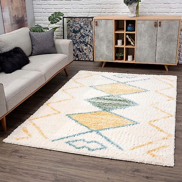 Carpet City Hochflor-Teppich Pulpy 557, rechteckig, günstig online kaufen