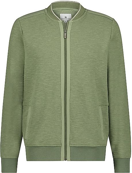 State Of Art Strickjacke Zip Grün - Größe 3XL günstig online kaufen