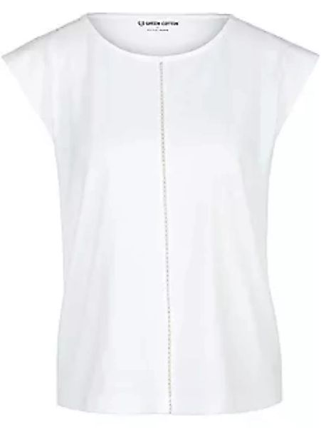 Rundhals-Shirt Anne Sofie Green Cotton weiss günstig online kaufen