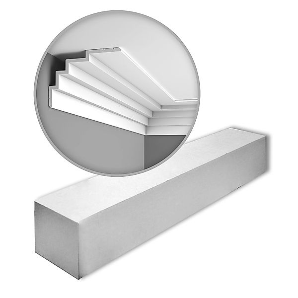 ORAC DECOR C393 MODERN Eckleisten 1 Karton Set 7 Zierleisten 14 m Weiß günstig online kaufen