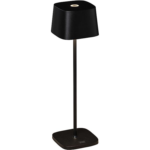 LED Akkuleuchte Capri in Schwarz 2,2W 180lm IP54 günstig online kaufen